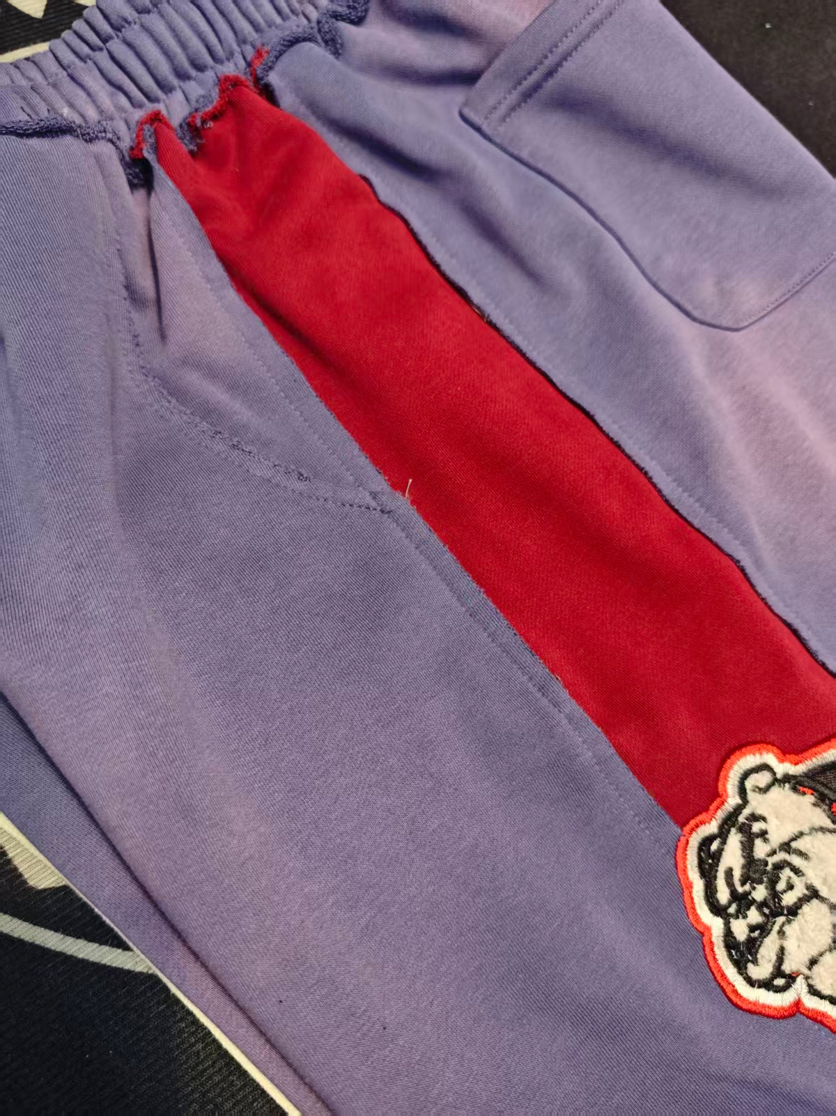 Purple-Red Heavyweight Cotton Sweatpants