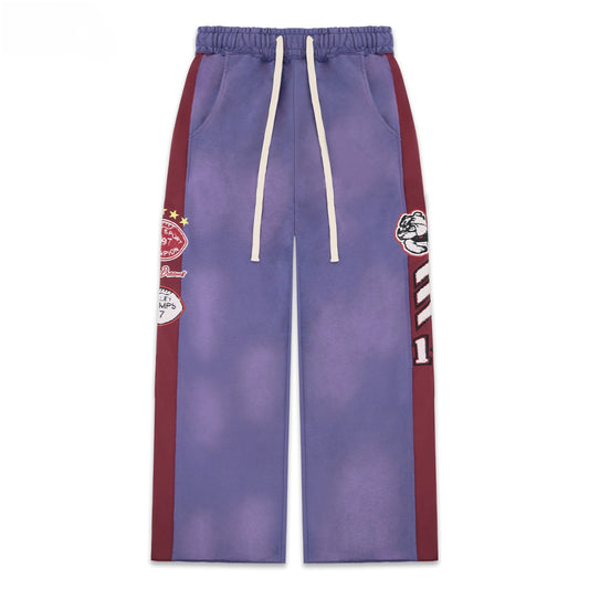 Purple-Red Heavyweight Cotton Sweatpants