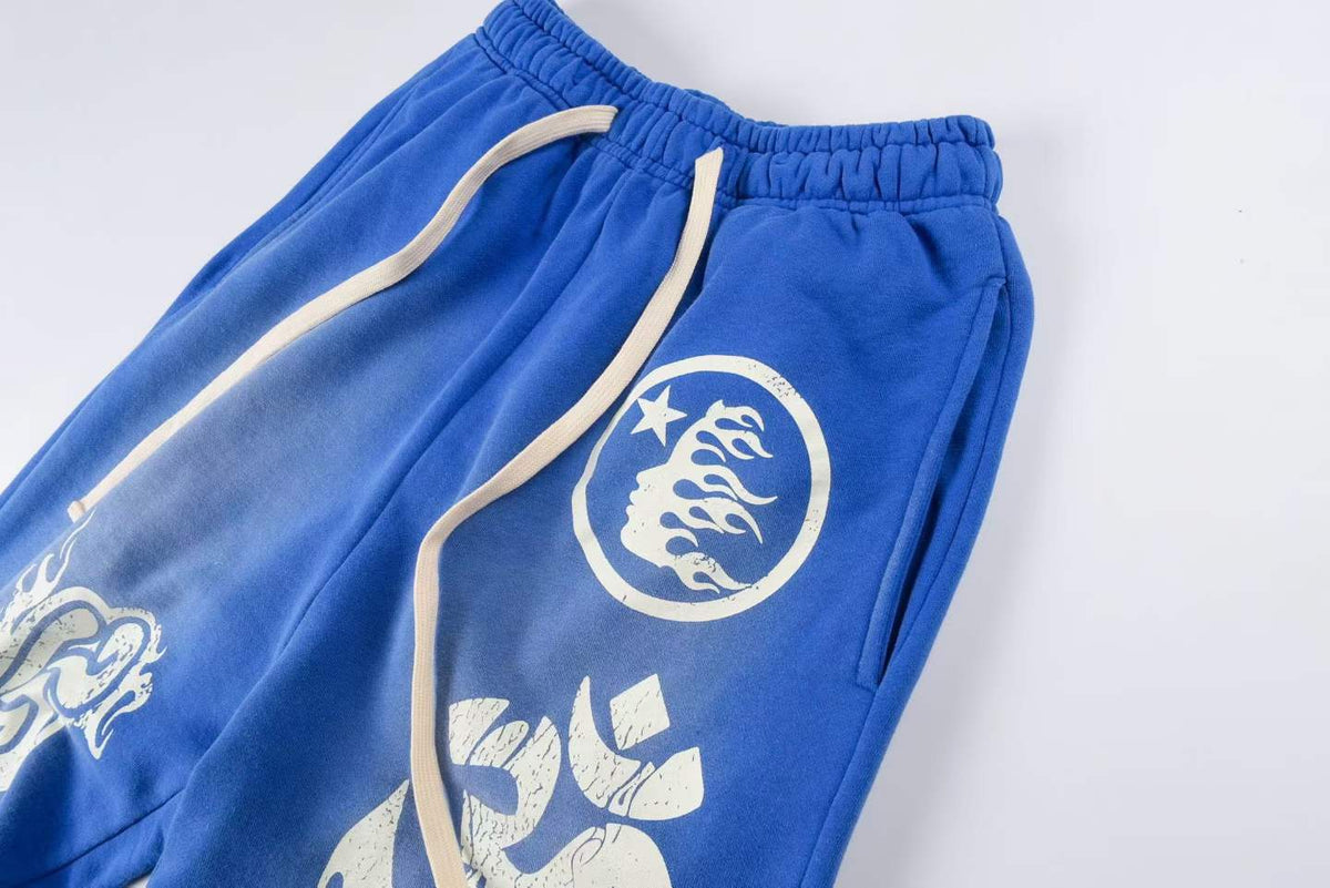 MOTION™ Retro Mud-Print Flare Trousers